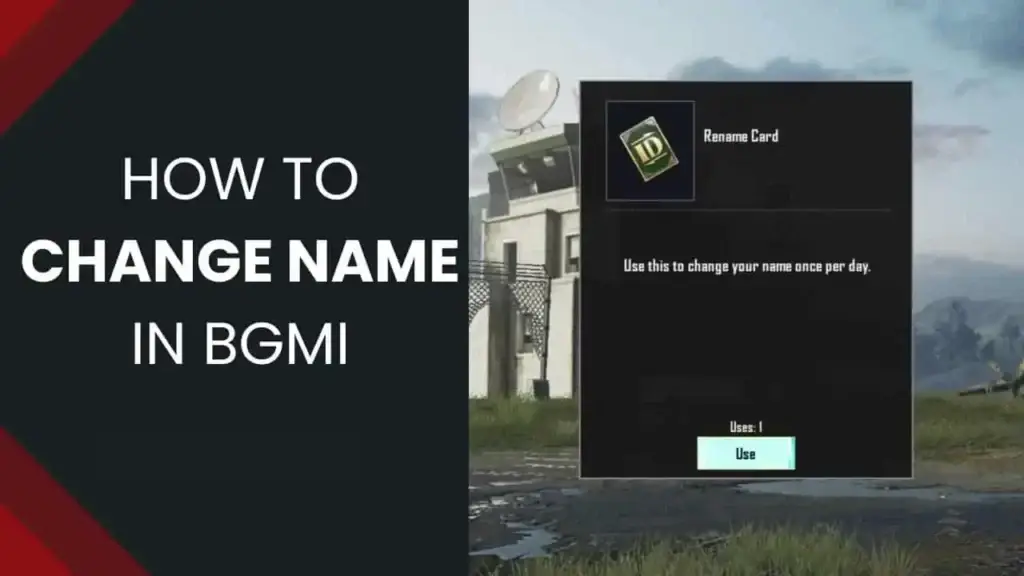 How To Change Name In BGMI?