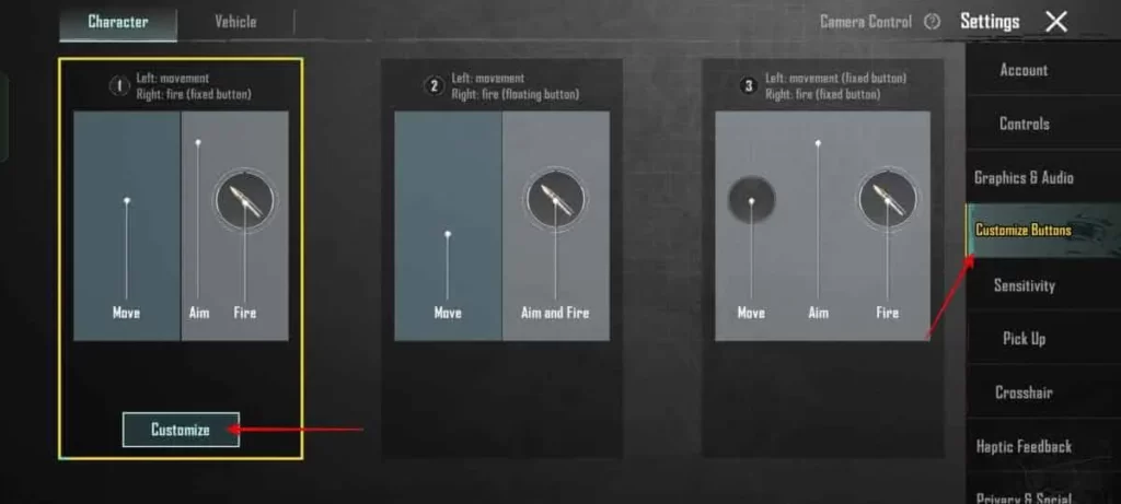 Go to Customize Buttons > Customize 